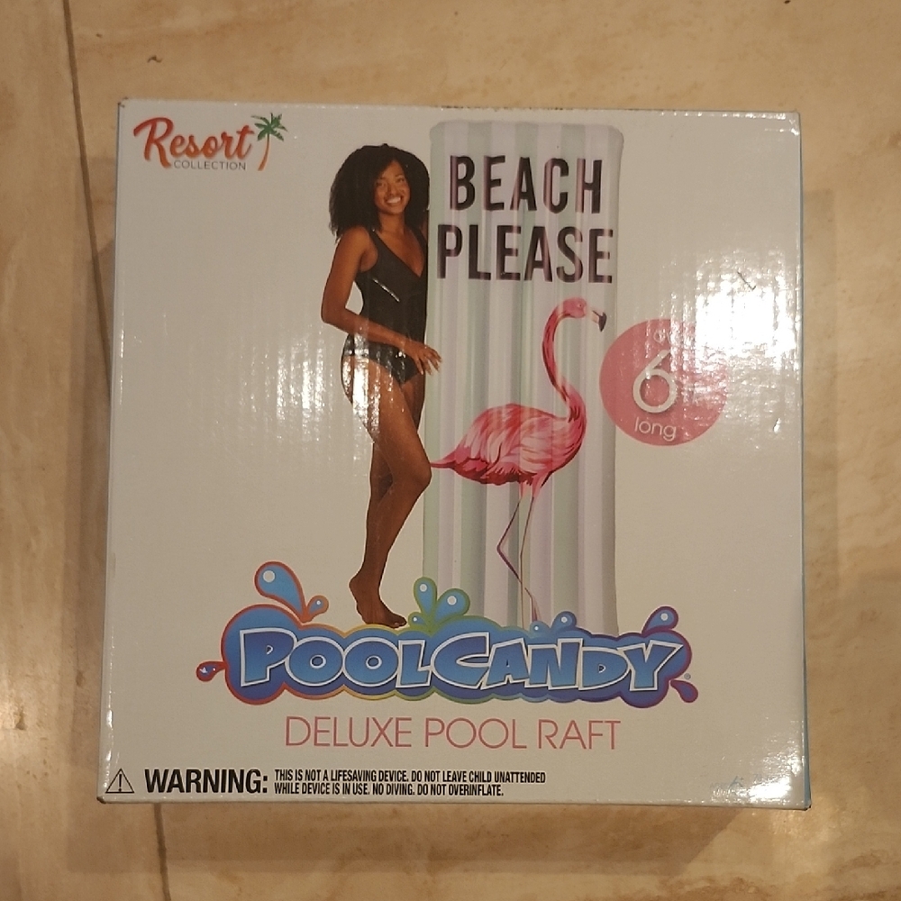 PoolCandy Deluxe Pool Raft with Flamingo Design